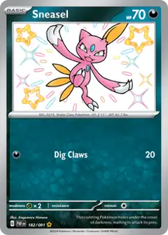 Sneasel, imagem de catálogo