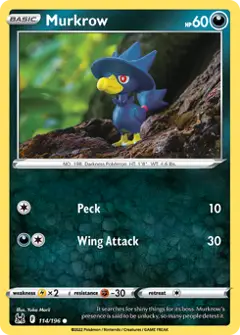 Murkrow, imagem de catálogo