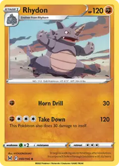 Rhydon, imagem de catálogo