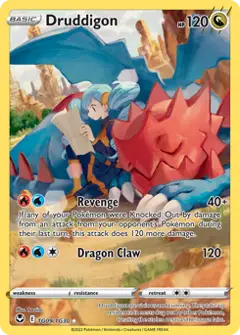Druddigon, imagem de catálogo