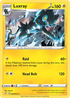 Luxray, imagem de catálogo
