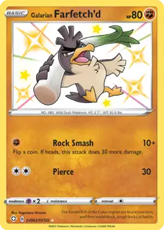 Galarian Farfetch'd, imagem de catálogo