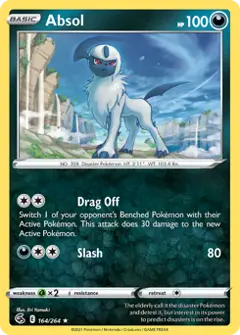 Absol, imagem de catálogo