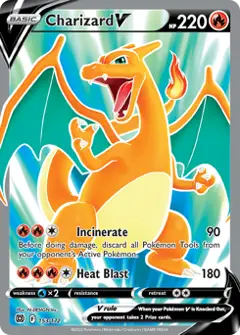 Charizard V, imagem de catálogo