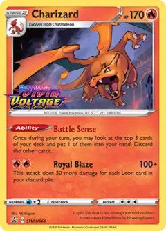 Charizard, imagem de catálogo