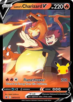 Lance's Charizard V, imagem de catálogo