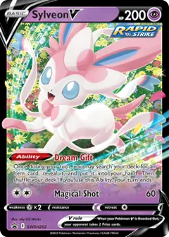 Sylveon V, imagem de catálogo