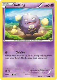 Koffing, imagem de catálogo