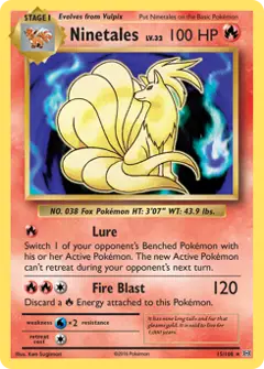 Ninetales, imagem de catálogo