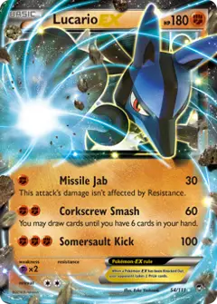 Lucario-EX, imagem de catálogo