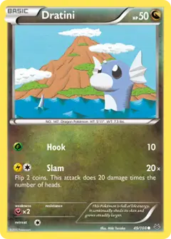 Dratini, imagem de catálogo