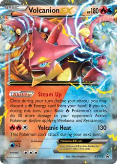 Volcanion-EX, imagem de catálogo