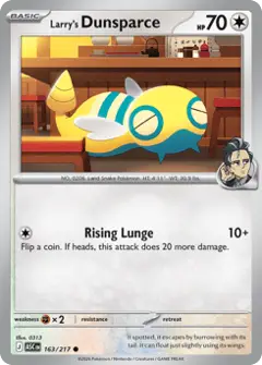 Larry's Dunsparce, imagem de catálogo