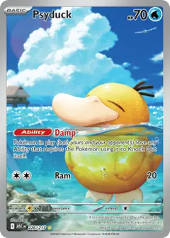 Psyduck, imagem de catálogo