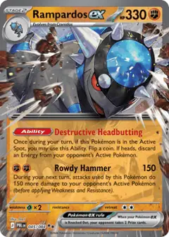 Rampardos ex, imagem de catálogo