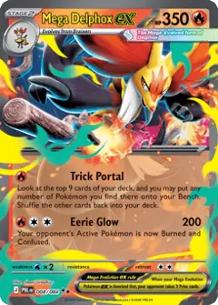 Mega Delphox ex, imagem de catálogo